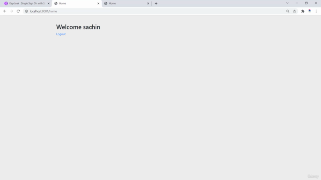 Keycloak : Single Sign On with Spring Boot & Spring Security – Screenshot 2