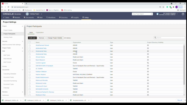 Aconex System – Screenshot 3