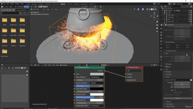 Blender VFX Liquid Smoke & Fire - Screenshot_03