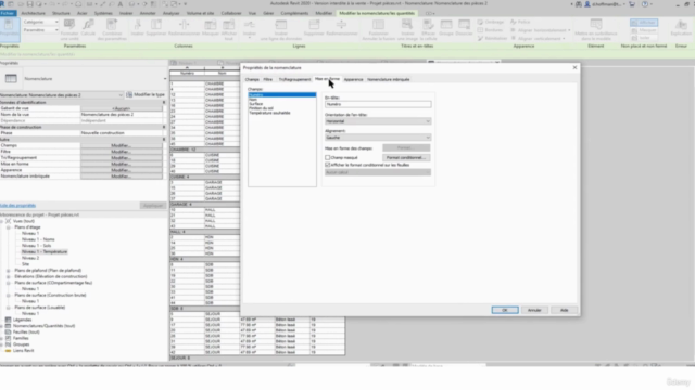 REVIT : LES ÉLÉMENTS 2D ET ALPHANUMÉRIQUES – Screenshot 3