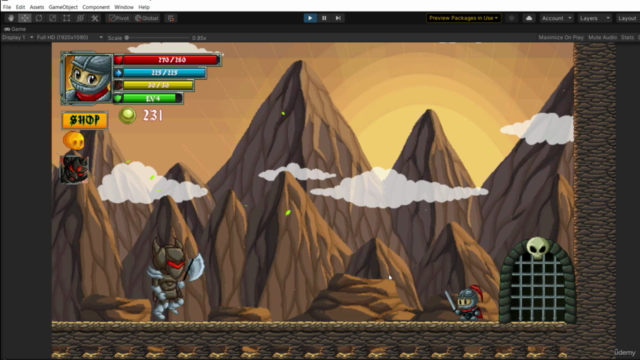 Learn To Create A 2D Metroidvania Game in Unity With C# - Screenshot_04