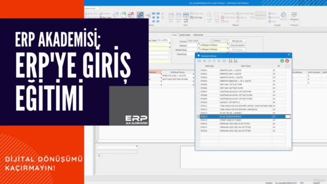 ERP Akademisi: ERP'ye Giriş Eğitimi – Screenshot 1