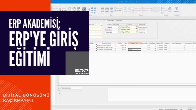 ERP Akademisi: ERP'ye Giriş Eğitimi – Screenshot 3
