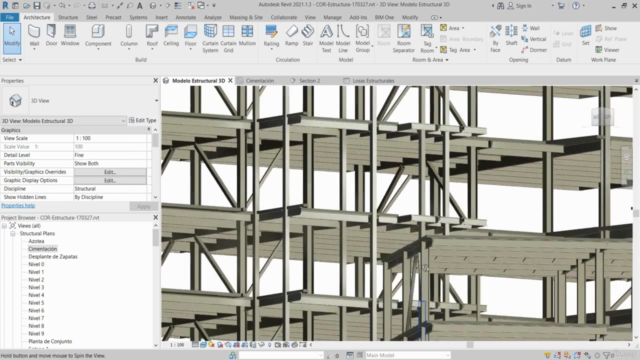 Curso de Revit Structure 2021 – Screenshot 1