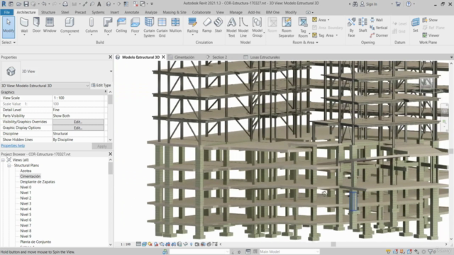 Curso de Revit Structure 2021 – Screenshot 2