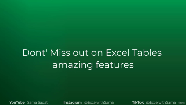 Excel Tables (Beginners' Guide) Mini Free Course – Screenshot 2