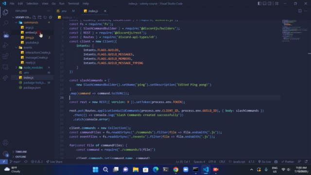 Develop Discord Bots in NodeJS - Ultimate Course 2023 – Screenshot 1