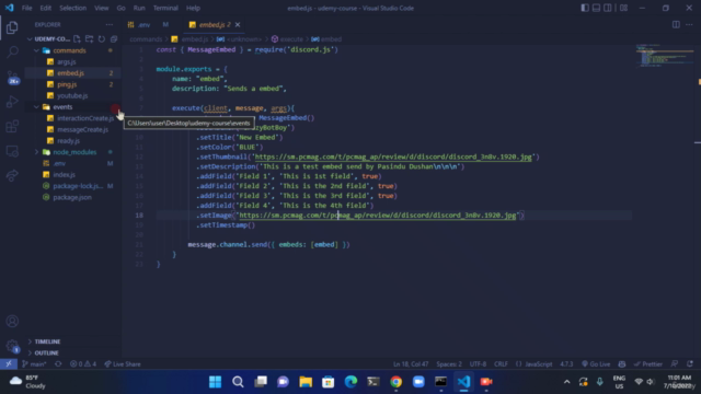 Develop Discord Bots in NodeJS - Ultimate Course 2023 – Screenshot 2
