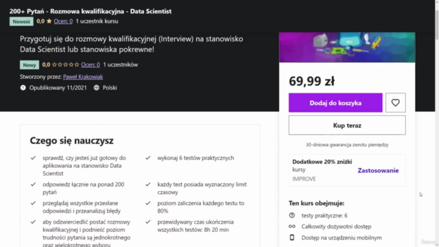 200+ Pytań - Rozmowa kwalifikacyjna - Data Scientist – Screenshot 1