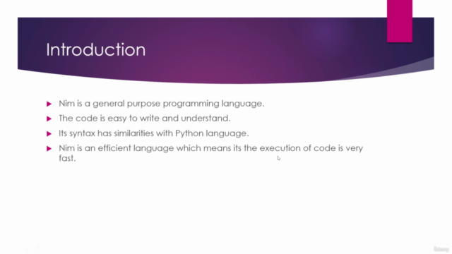Nim Programming Language Course – Screenshot 2