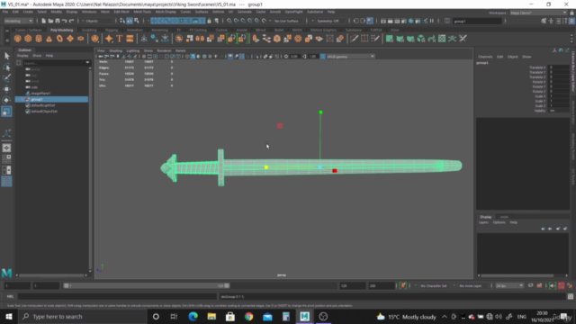 Creating Weapons in Maya – Screenshot 3