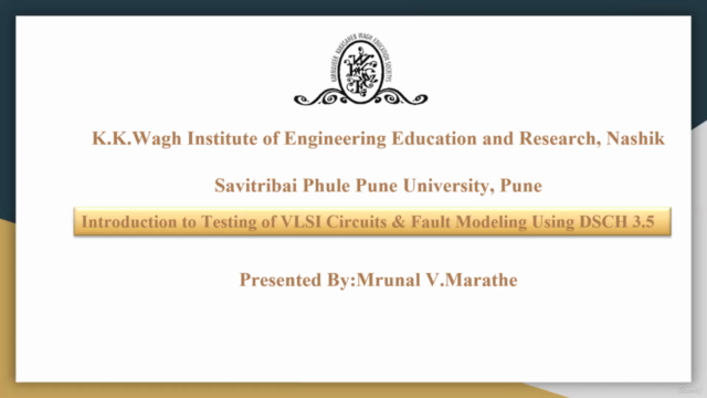 Introduction to Testing of VLSI Circuits & Fault Modeling – Screenshot 1