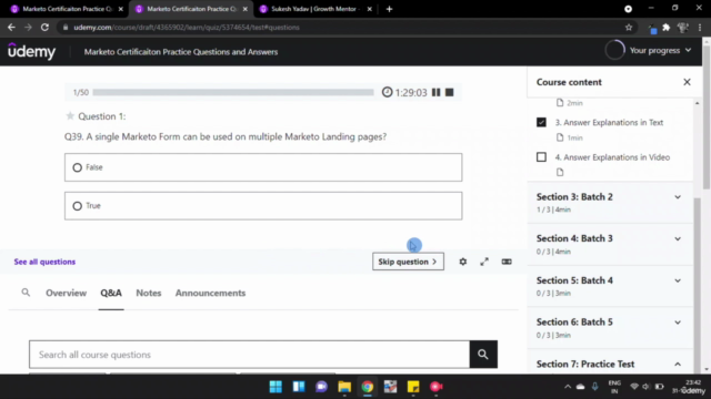 Marketo Certification Practice Questions for Beginners – Screenshot 4