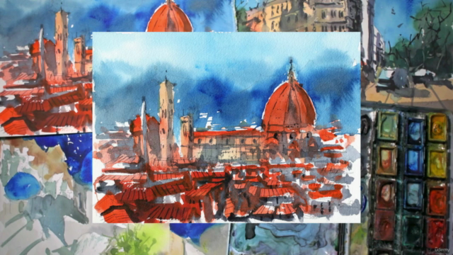 Easy Watercolour Landscape Sketching – Screenshot 1