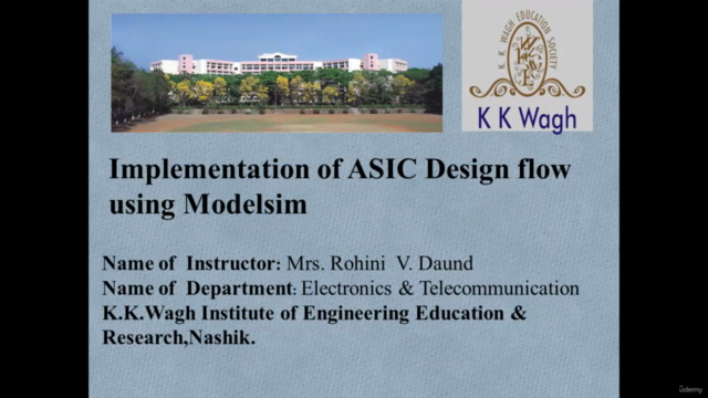 Implementation of ASIC Design Flow using Modelsim – Screenshot 1