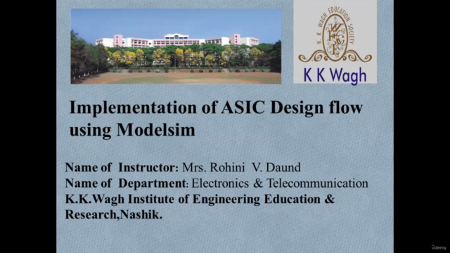 Implementation of ASIC Design Flow using Modelsim – Screenshot 2