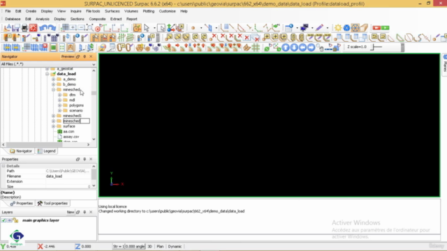 Minesched : Planification minière – Screenshot 1