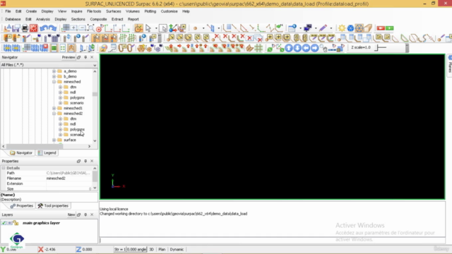 Minesched : Planification minière – Screenshot 2