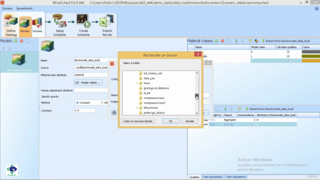 Minesched : Planification minière – Screenshot 4