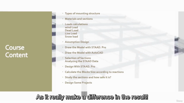 STAAD Pro for PV Systems Structure Design – Screenshot 2