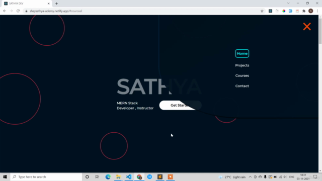 Build a Responsive Portfolio Project in React from Scratch – Screenshot 2