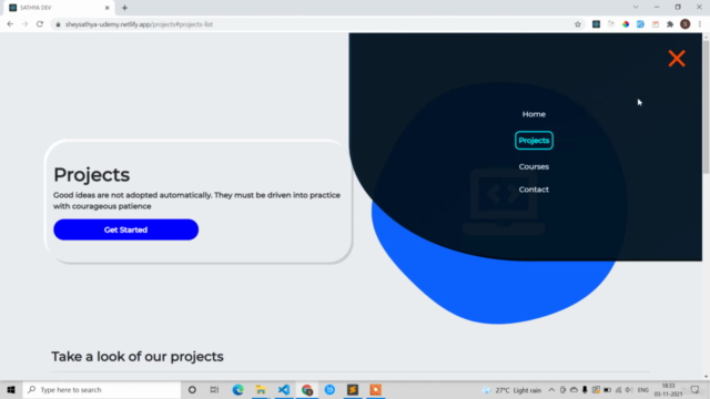 Build a Responsive Portfolio Project in React from Scratch – Screenshot 3