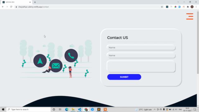 Build a Responsive Portfolio Project in React from Scratch – Screenshot 4