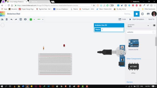 Arduino Robotics With Scratch Programming in TinkerCAD – Screenshot 1