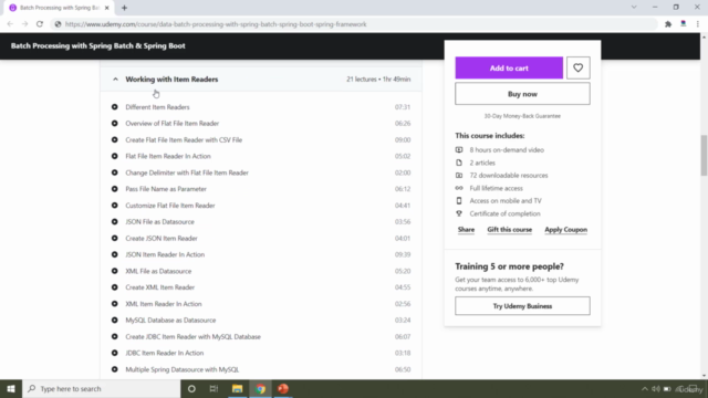 Batch Processing with Spring Batch & Spring Boot – Screenshot 2