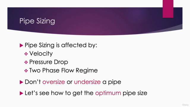 Master Pipe / Line Sizing As a Process Engineer – Screenshot 4
