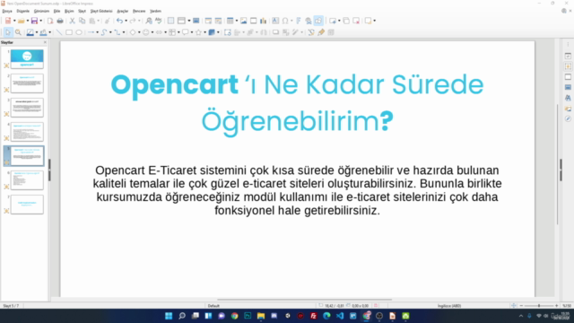 Opencart ile Sıfırdan En Üst Seviyeye Kodlamasız E-Ticaret - Screenshot_01