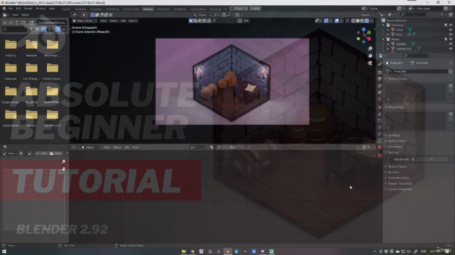 Blender For Beginners: Making Your First 3D Scene – Screenshot 3