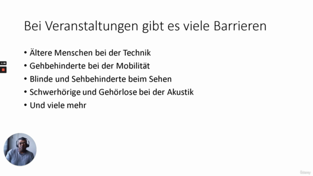 Barrierefreie Veranstaltungen – Screenshot 2