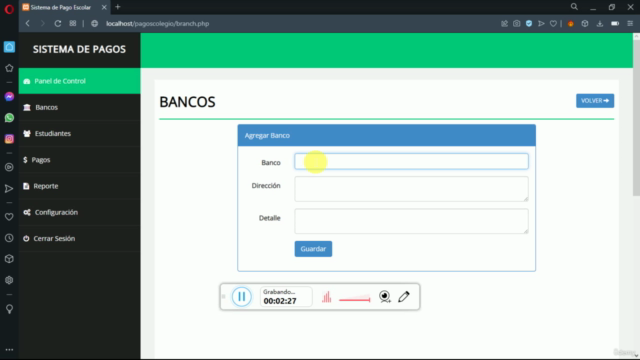 Sistemas de Pagos con PHP, MySql, JavaScript y MVC. – Screenshot 1