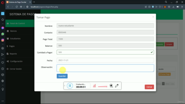 Sistemas de Pagos con PHP, MySql, JavaScript y MVC. – Screenshot 4
