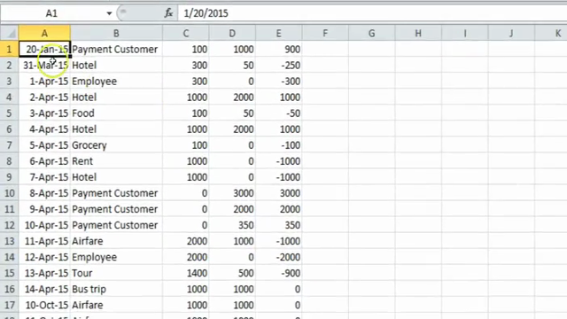 Excellence in Excel! Create a bookkeeping tools by doing. – Screenshot 1