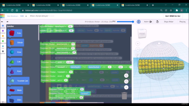 TinkerCAD CodeBlocks – Screenshot 1