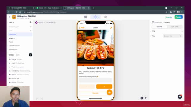 Crear un Tienda Virtual con Glide App (PWA) – Screenshot 2