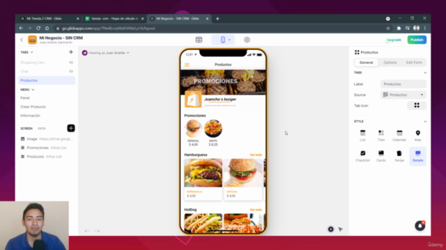 Crear un Tienda Virtual con Glide App (PWA) – Screenshot 4