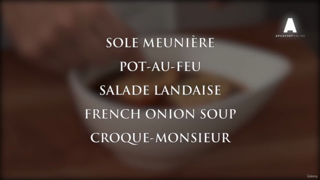 All about French Cuisine by APCA chef online – Screenshot 4