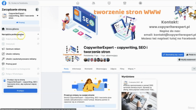 Facebook Fanpage czyli Jak Prowadzić Stronę na FB 2025 – Screenshot 3