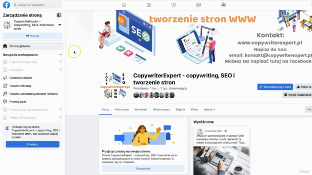 Facebook Fanpage czyli Jak Prowadzić Stronę na FB 2025 – Screenshot 4