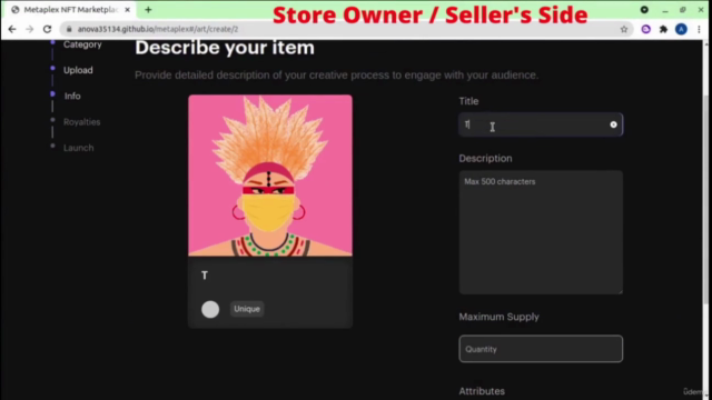 Create a Solana NFT Marketplace with Metaplex – Screenshot 1