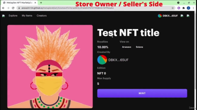 Create a Solana NFT Marketplace with Metaplex – Screenshot 2
