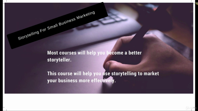 Storytelling For Small Business Marketing – Screenshot 1