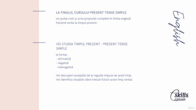 Present Tense Simple-beginners (Prezentul simplu-începători) – Screenshot 2