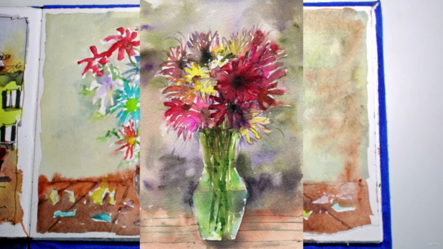 Easy Watercolor Flower Painting - Screenshot_01