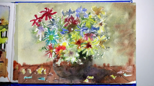 Easy Watercolor Flower Painting - Screenshot_04