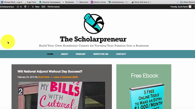 How to Create a Personal Academic Website – Screenshot 1