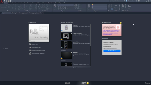 أوتوكاد من الصفر حتى رسم المساقط AutoCAD – Screenshot 1
